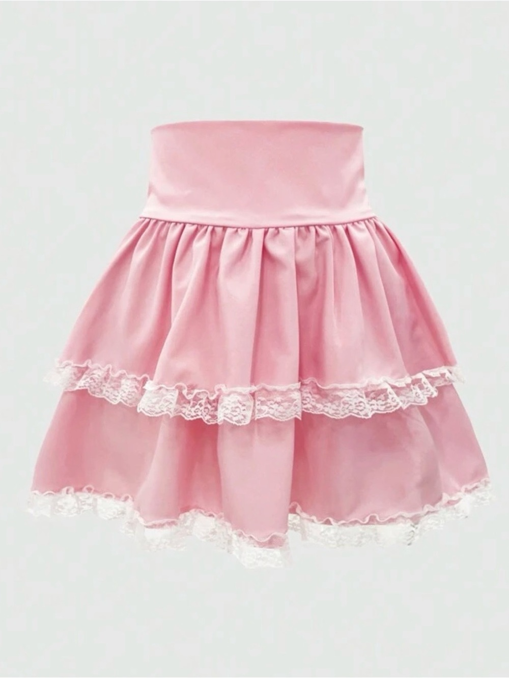 Romwe kawaii pink skirt